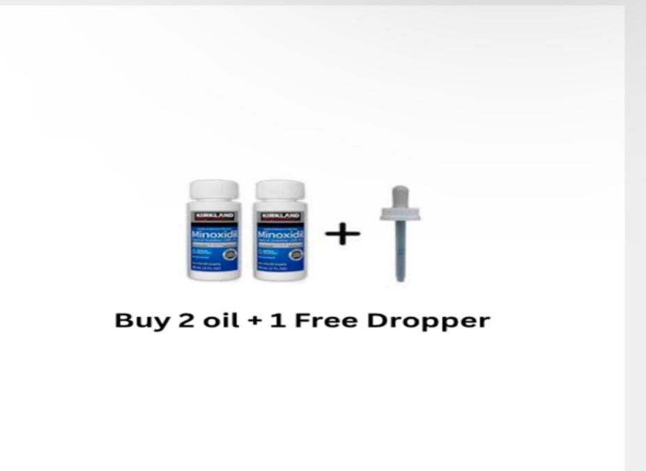 Best value Minoxidil package with dropper